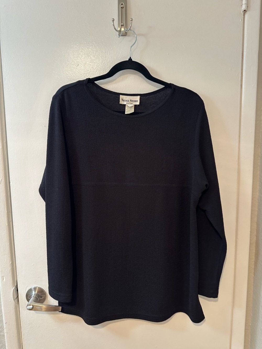 Nicole Stocco Black Women's Long-Sleeve Tunic Top
